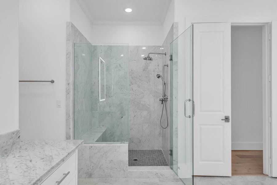 Furnished interior view inside a new home in Caceres, Houston (Image 9).