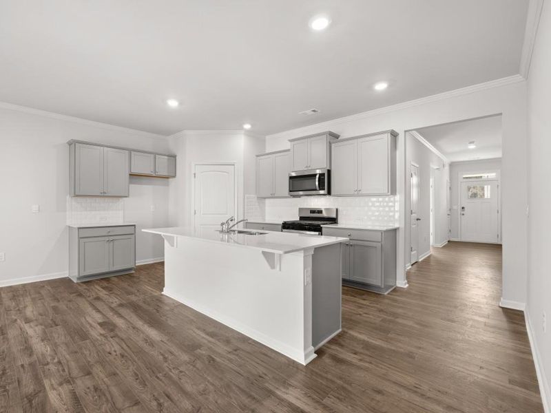 Furnished interior view inside a new home in Northberry, Rome (Image 3).