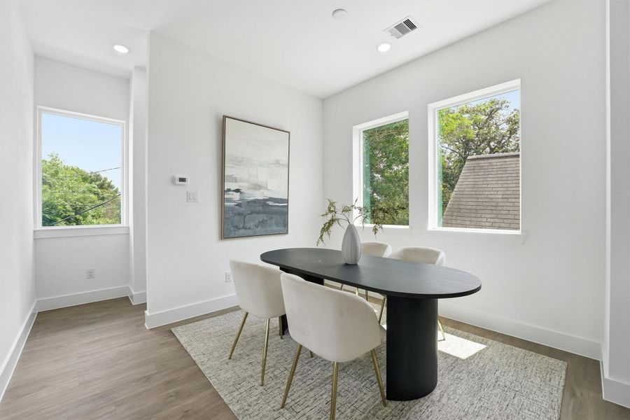 Furnished interior view inside a new home in , Houston (Image 8).