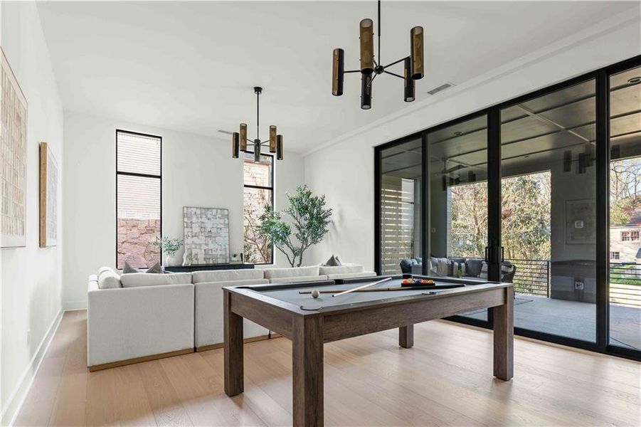 Furnished interior view inside a new home in , Atlanta (Image 56).