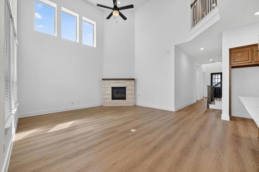 Spacious, unfurnished interior of a new home in Wildflower Ranch, Dish (Image 21). Spacious, unfurnished interior of a new home in Wildflower Ranch, Dish (Image 21).