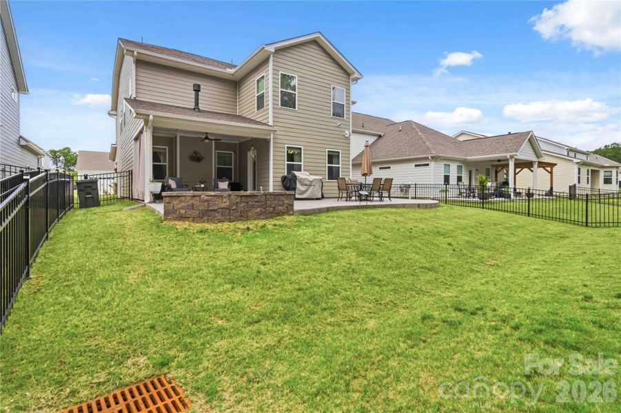 Exterior details and patio area of a home in McFarland Estates, York (Image 23).