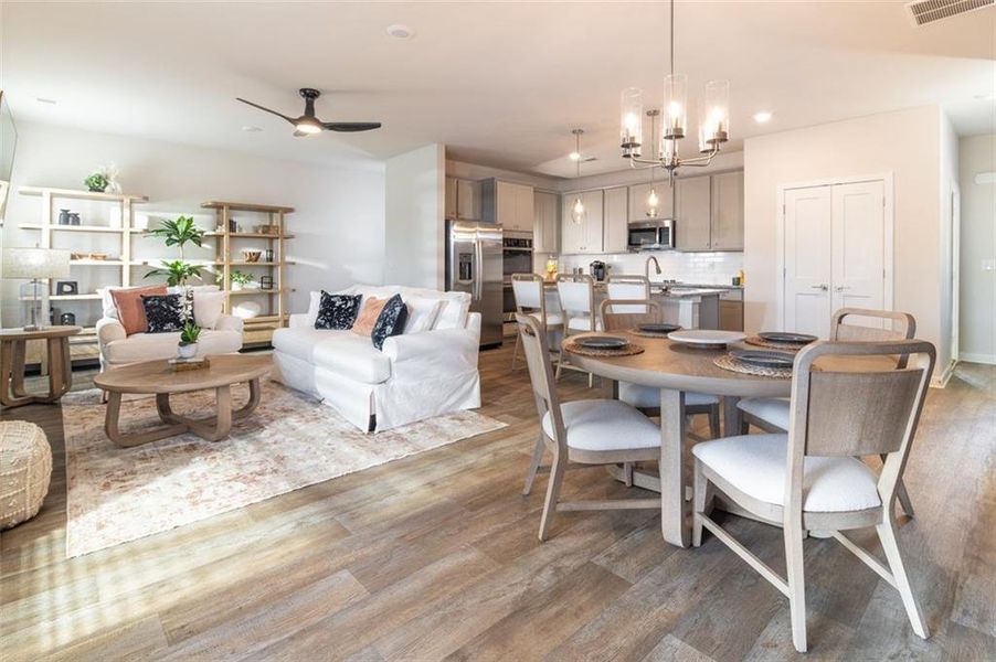 Furnished interior view inside a new home in Campground Crossing, McDonough (Image 3).