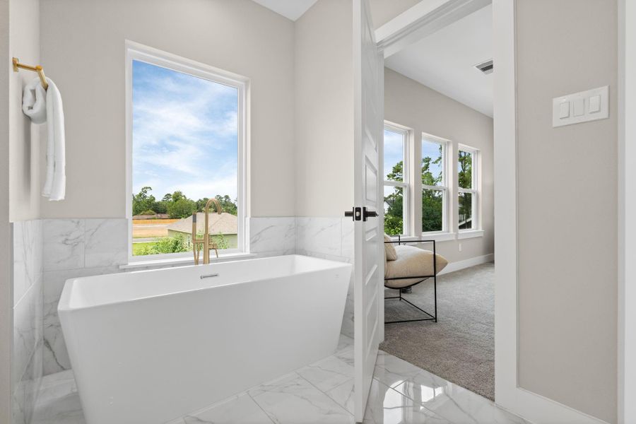 Furnished interior view inside a new home in , Houston (Image 39).