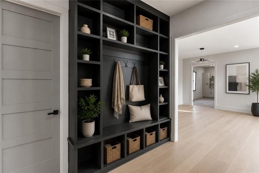 Furnished interior view inside a new home in , Buford (Image 10).