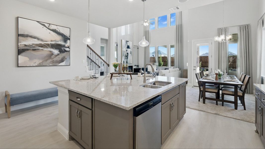 Representative furnished interior of a home built from the Magnolia by Brightland Homes in Green Meadows Premier, Celina (Image 7). Representative furnished interior of a home built from the Magnolia by Brightland Homes in Green Meadows Premier, Celina (Image 7).