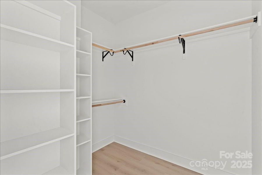 Primary closet Primary closet