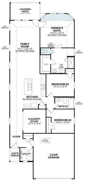2D floor plan layout of this home in Summerview, Fulshear, TX (Image 2). 2D floor plan layout of this home in Summerview, Fulshear, TX (Image 2).