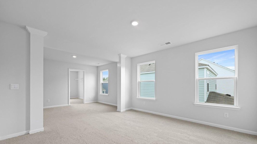 Spacious, unfurnished interior of a new home in Founders Corner, Summerville (Image 13). Spacious, unfurnished interior of a new home in Founders Corner, Summerville (Image 13).