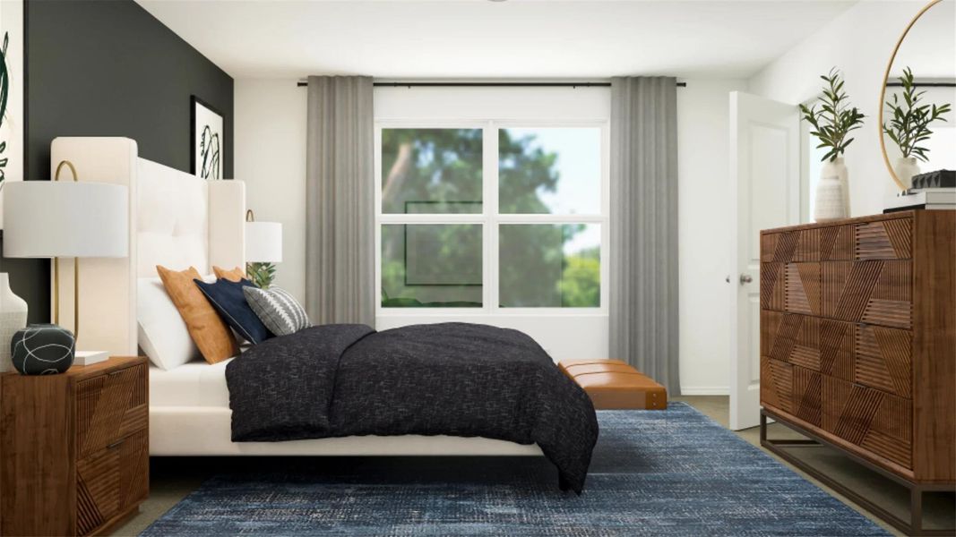 Furnished interior view inside a new home in Woodfield Preserve: Ridgepointe Collection, Georgetown (Image 14).