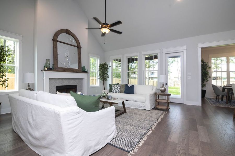 Representative furnished interior of a home built from the The Julia by Reece Homes in Pebble Creek, College Station (Image 7).
