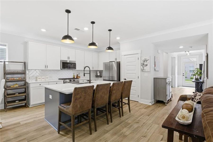 Furnished interior view inside a new home in Marble Tree, Ball Ground (Image 10). Furnished interior view inside a new home in Marble Tree, Ball Ground (Image 10).