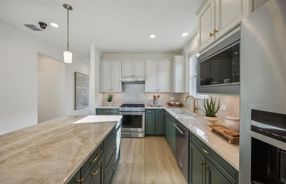 Abundant cabinet space in kitchen *Model Representation*