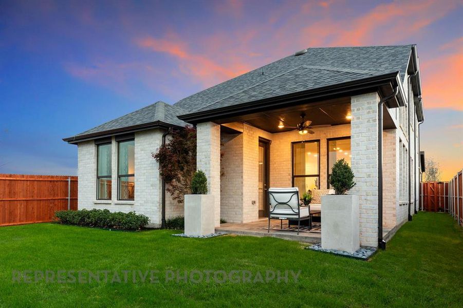 Exterior details and patio area of a home in Heartland, Crandall (Image 3).