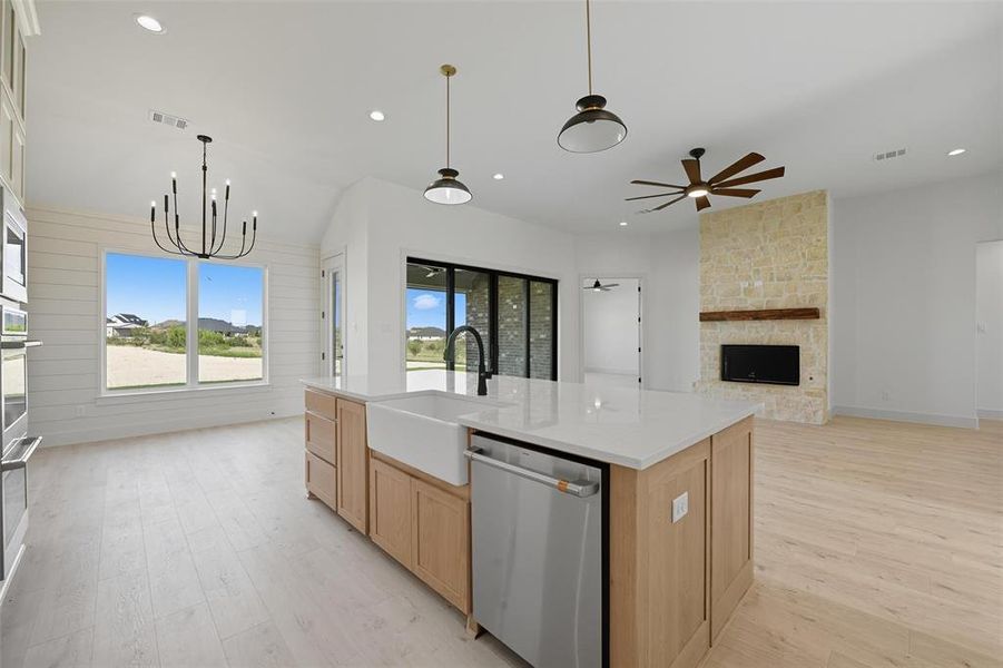 Furnished interior view inside a new home in Eagles Bluff, Willow Park (Image 8).