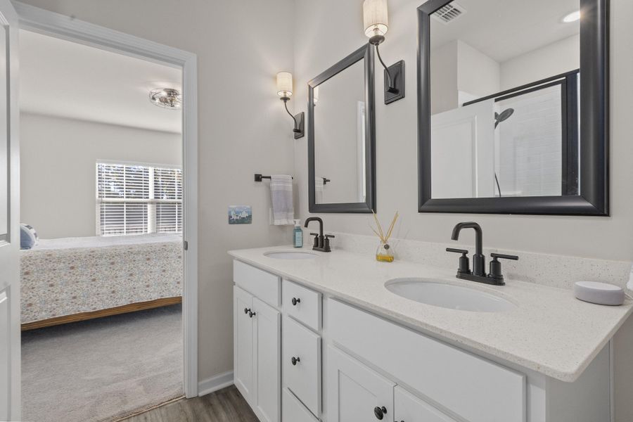 Furnished interior view inside a new home in K. Hovnanian's® Four Seasons at Lakes of Cane Bay, Summerville (Image 31). Furnished interior view inside a new home in K. Hovnanian's® Four Seasons at Lakes of Cane Bay, Summerville (Image 31).