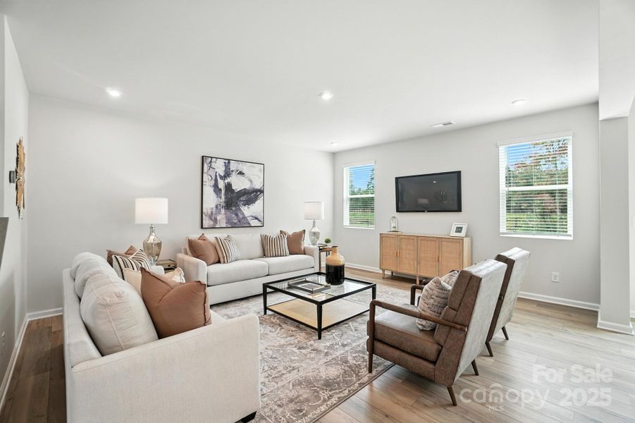 Furnished interior view inside a new home in Waxhaw Landing, Monroe (Image 34).