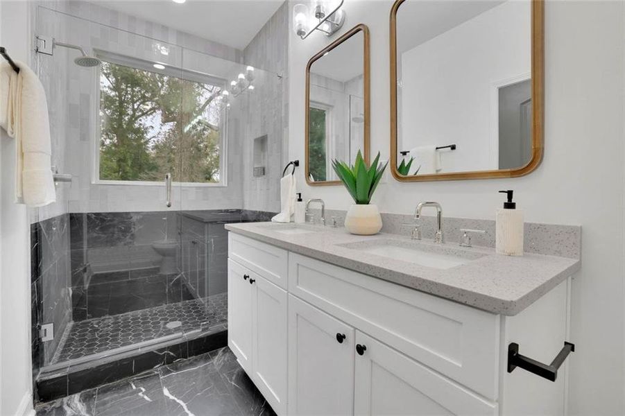 Furnished interior view inside a new home in , Atlanta (Image 39).