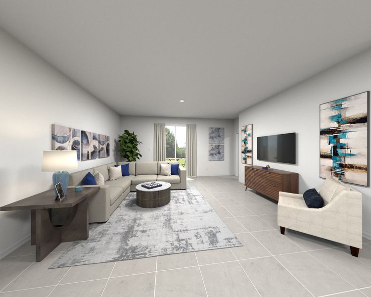 Furnished interior view inside a new home in Leyland Preserve - Classic Series, Brooksville (Image 5).