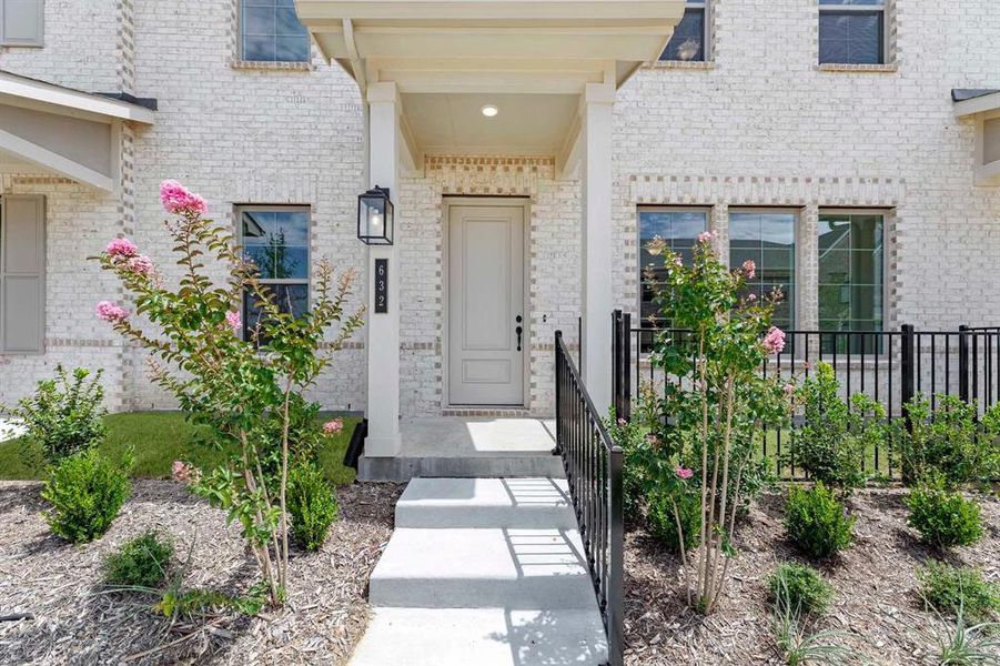 Front exterior of a new home in Parkside, Mansfield, TX, highlighting curb appeal (Image 19). Front exterior of a new home in Parkside, Mansfield, TX, highlighting curb appeal (Image 19).