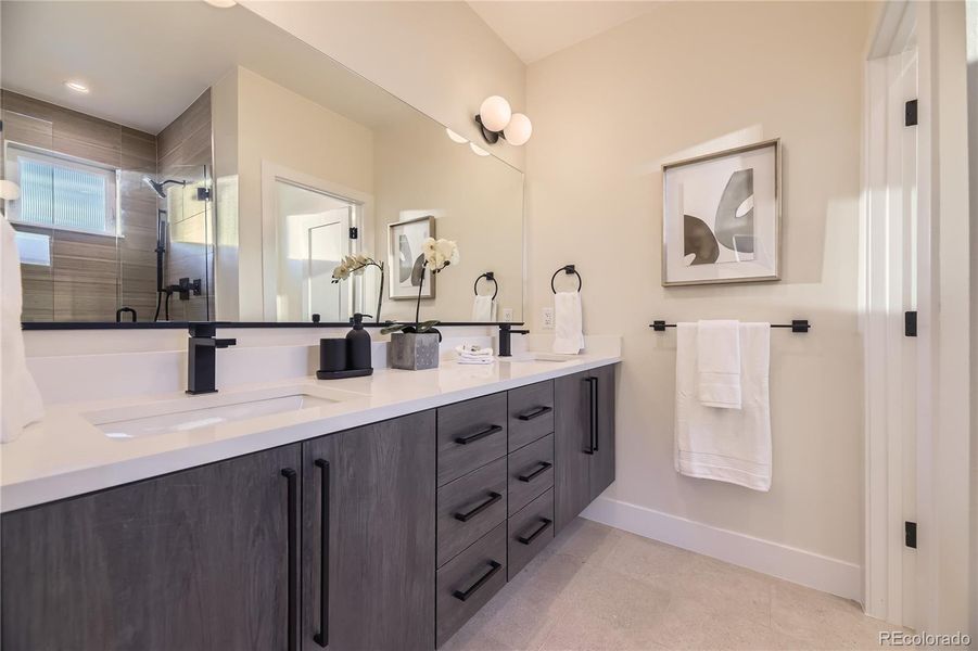 Furnished interior view inside a new home in , Denver (Image 15). Furnished interior view inside a new home in , Denver (Image 15).