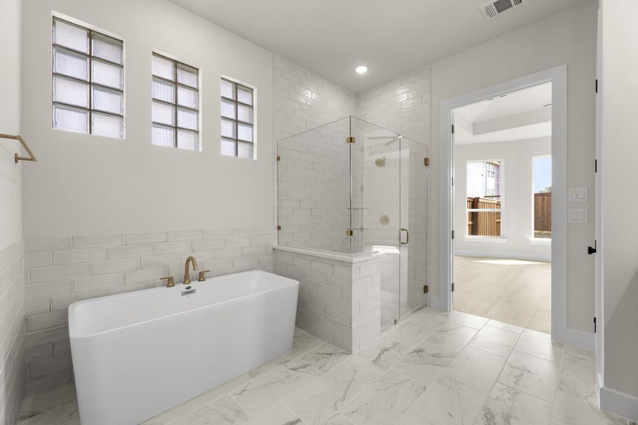 Representative furnished interior of a home built from the 5511 by Tradition Homes in Mustang Lakes, McKinney (Image 9).