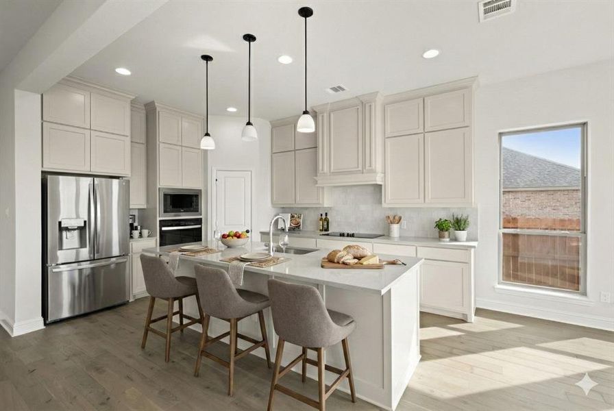 Furnished interior in a model home at Bull Hide Estates in Hewitt (Image 5).