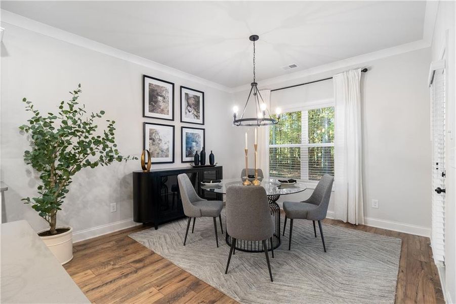 Furnished interior view inside a new home in Belle Woode Estates, Monroe (Image 14). Furnished interior view inside a new home in Belle Woode Estates, Monroe (Image 14).