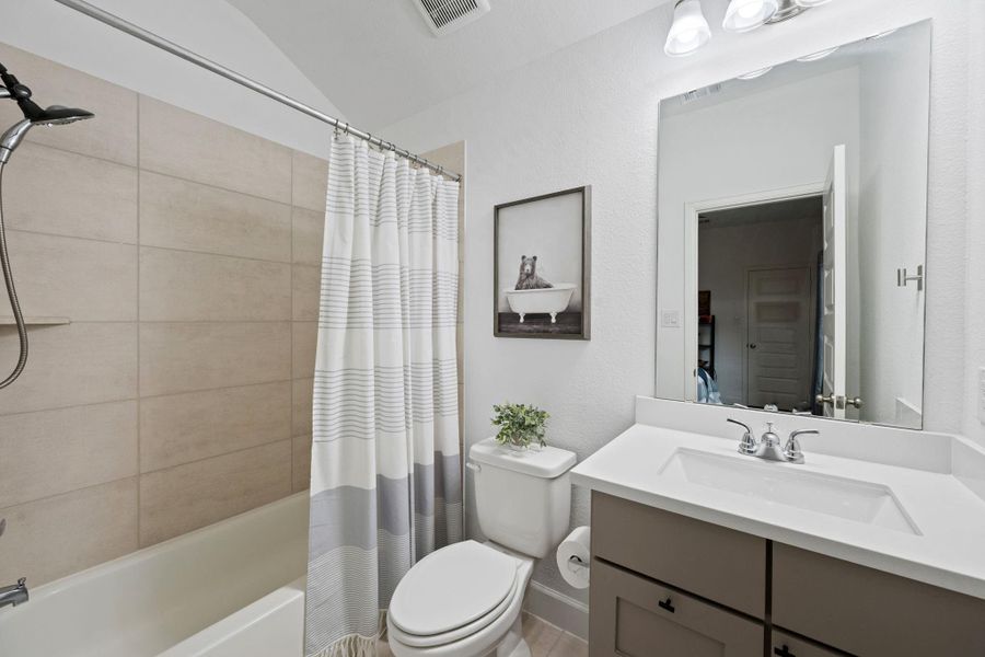 Furnished interior view inside a new home in The Highlands, Porter (Image 28).