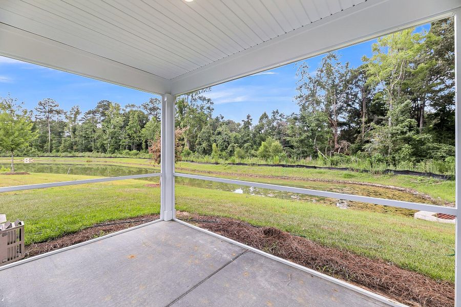 Exterior details and patio area of a home in Sweetgrass Station, Summerville (Image 2). Exterior details and patio area of a home in Sweetgrass Station, Summerville (Image 2).