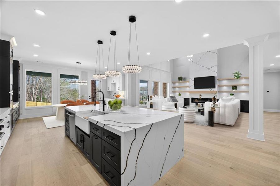 Furnished interior view inside a new home in , Buford (Image 6).