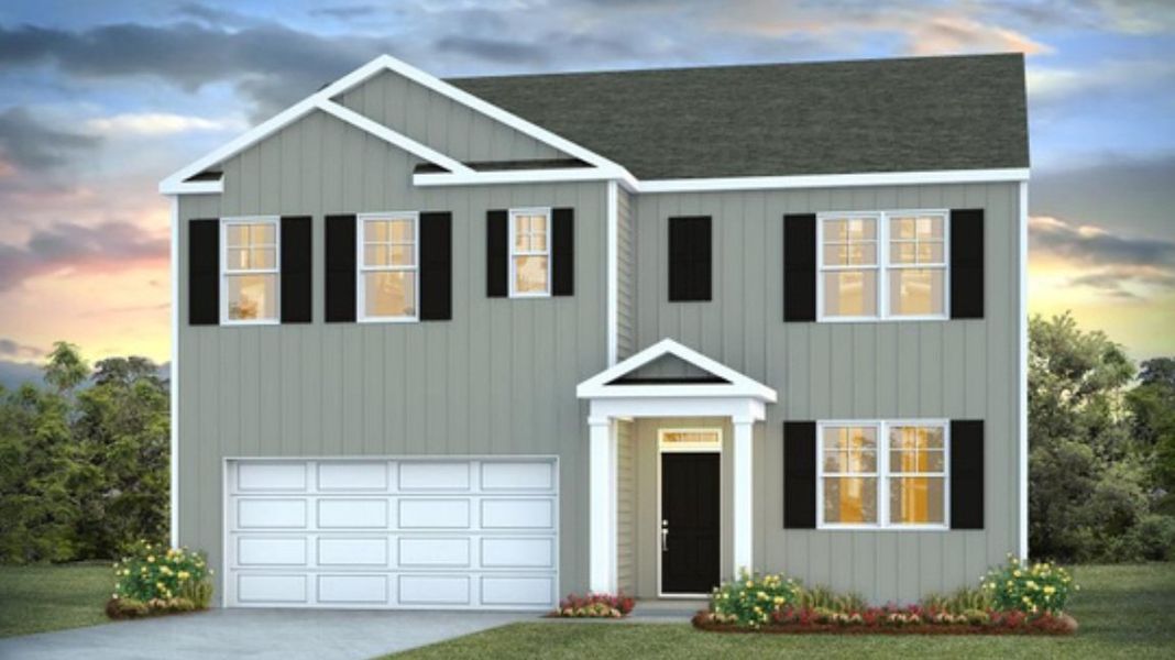 Representative exterior photo of a completed home built from the HAYDEN by D.R. Horton in Rivers Reach, Yemassee, SC (Image 14).