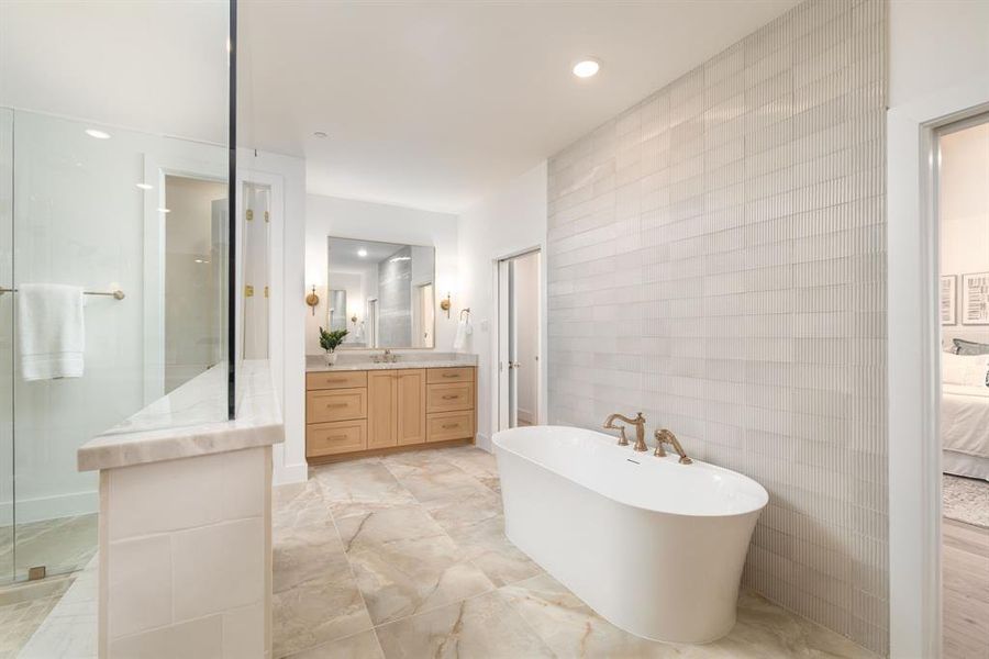 Furnished interior view inside a new home in Dove Station, Grapevine (Image 34).