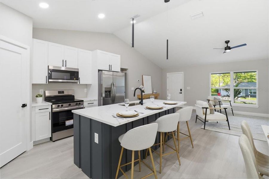 Furnished interior view inside a new home in , Citrus Springs (Image 11).