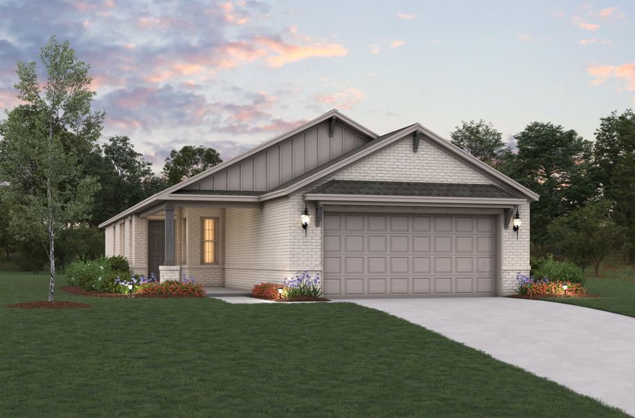 Representative exterior photo of a completed home built from the Daisy by Beazer Homes in Churchill: Fields 40', Anna, TX (Image 7). Representative exterior photo of a completed home built from the Daisy by Beazer Homes in Churchill: Fields 40', Anna, TX (Image 7).