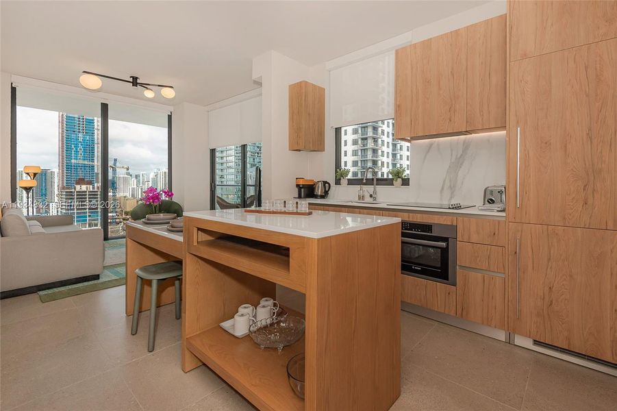 Furnished interior view inside a new home in , Miami (Image 16).