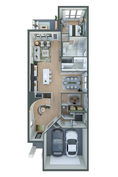 2D floor plan layout for the Kea by Tri Pointe Homes in Trillium, Richmond, TX (Image 5).