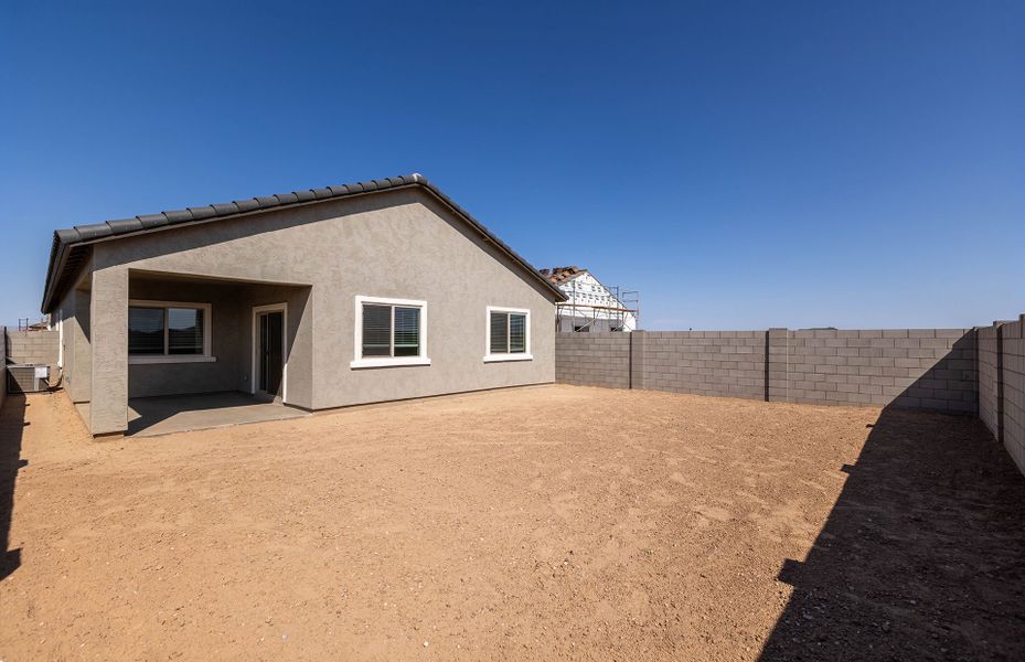 Exterior details and patio area of a home in El Rancho Santa Rosa, Maricopa (Image 17).