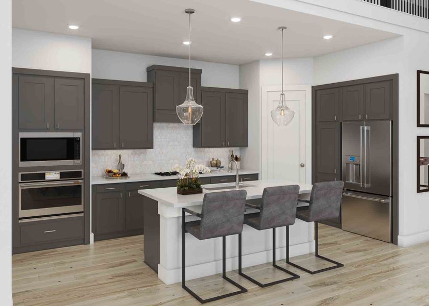 Furnished interior view inside a new home in The Arbor At Pecan Ridge, Fulshear (Image 7).