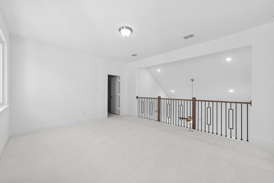 Representative unfurnished interior of a home built from the Adonia by Landon Homes in Fields - East Village, Frisco (Image 16). Representative unfurnished interior of a home built from the Adonia by Landon Homes in Fields - East Village, Frisco (Image 16).