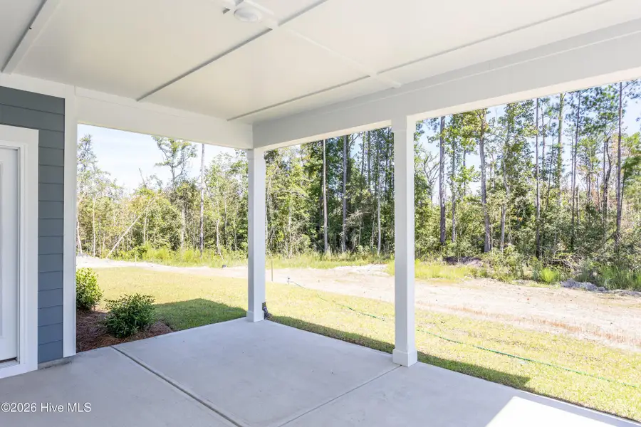 Exterior details and patio area of a home in Terrapin, Leland (Image 3).