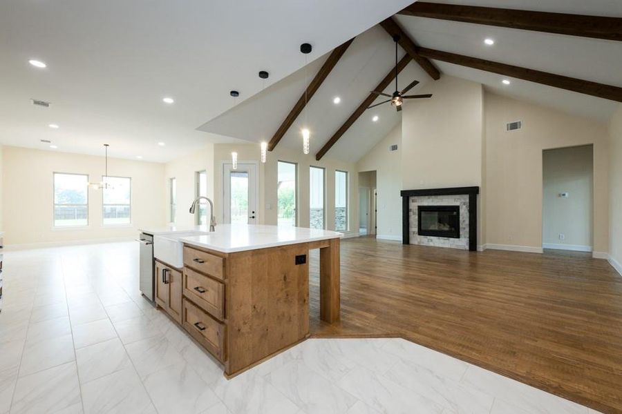 Furnished interior view inside a new home in , Blue Ridge (Image 10).