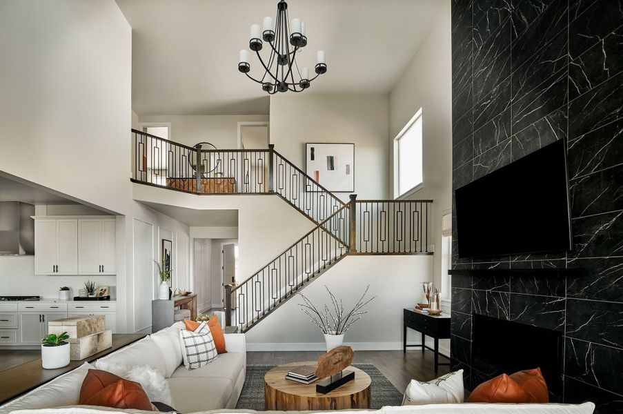 Representative furnished interior of a home built from the Vail by Taylor Morrison in Parterre Destination Collection, Thornton (Image 2).