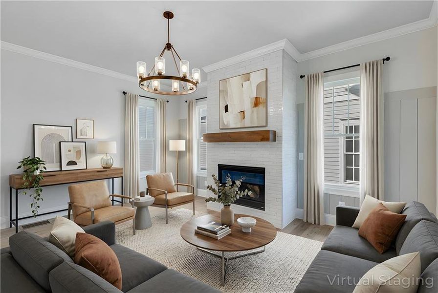 Furnished interior view inside a new home in , Dacula (Image 6).