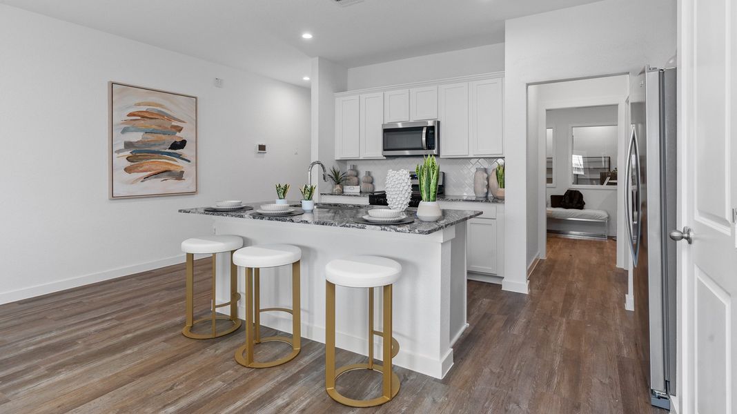 Representative furnished interior of a home built from the BOXWOOD by D.R. Horton in Legacy Village, Houston (Image 7).