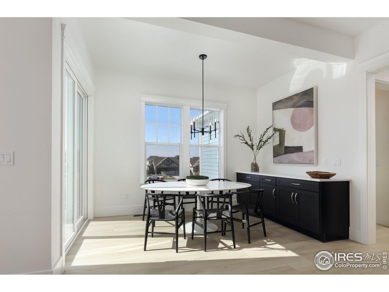 Dining Area with Dining Buffet Cabinetry Dining Area with Dining Buffet Cabinetry