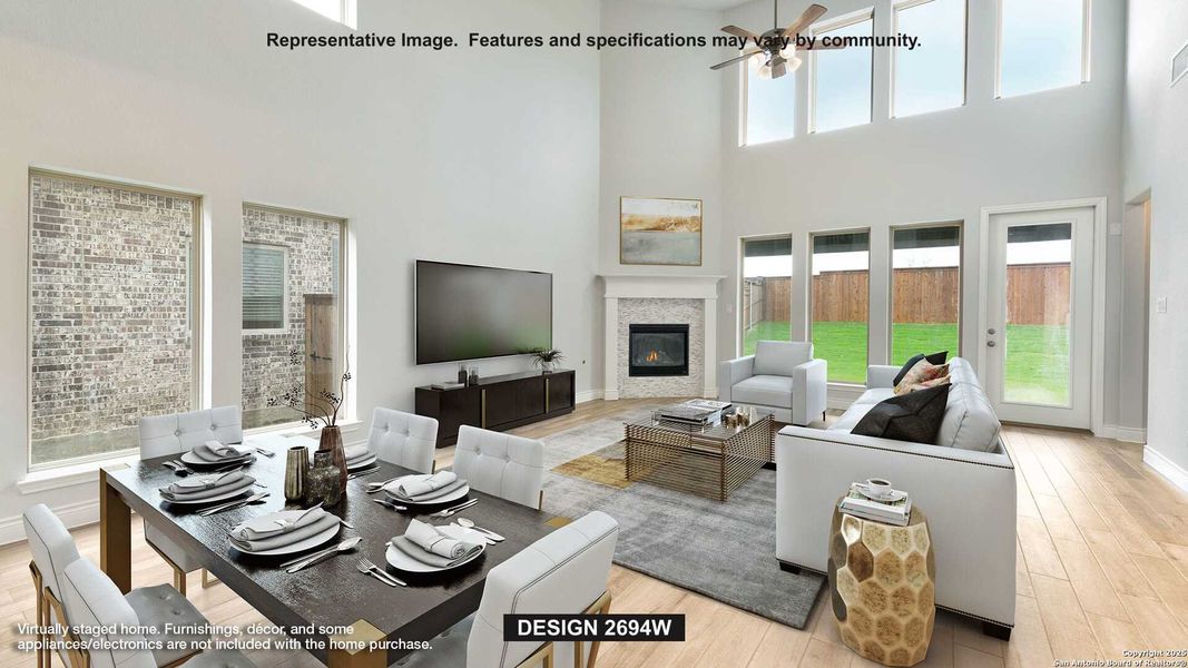 Furnished interior view inside a new home in Corley Farms 50', Boerne (Image 4). Furnished interior view inside a new home in Corley Farms 50', Boerne (Image 4).