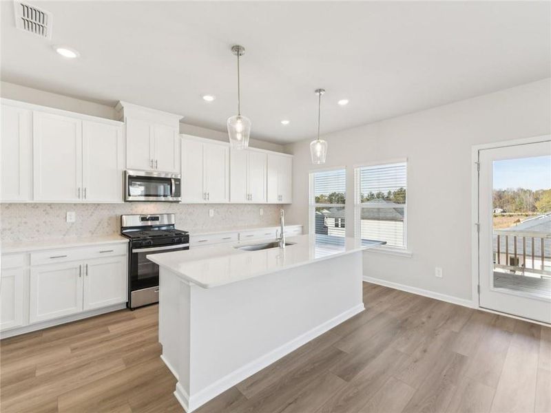 Furnished interior view inside a new home in Preserve at Mountain Creek, Pendergrass (Image 6).