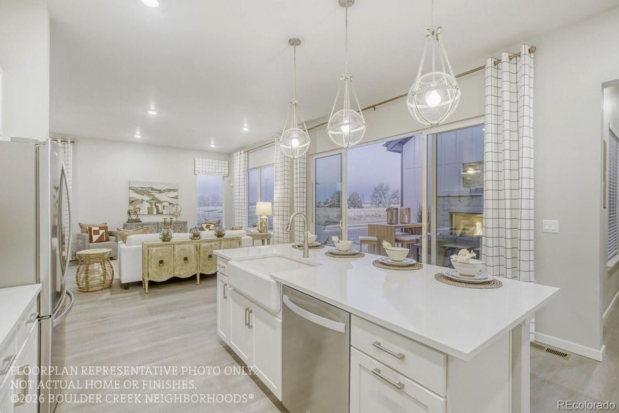 Furnished interior view inside a new home in , Fort Collins (Image 30).