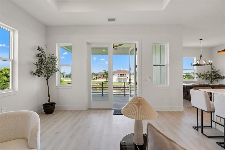 Furnished interior view inside a new home in , Hernando Beach (Image 8). Furnished interior view inside a new home in , Hernando Beach (Image 8).